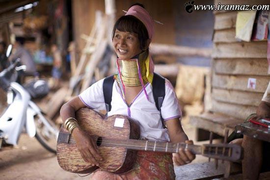 عکس هایی از زنان گردن دراز قبیله ی کایان