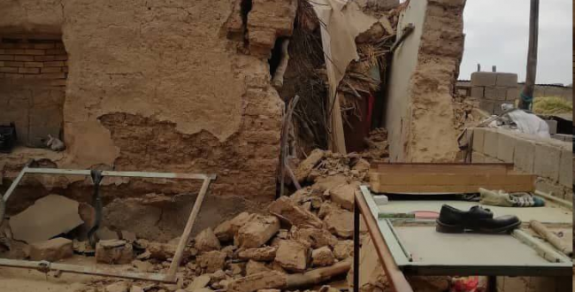 زلزله ۵.۹ ریشتری در بندر گناوه/ ترک‌خوردگی دیوارها و تخریب منازل در ۱۰ روستای گناوه