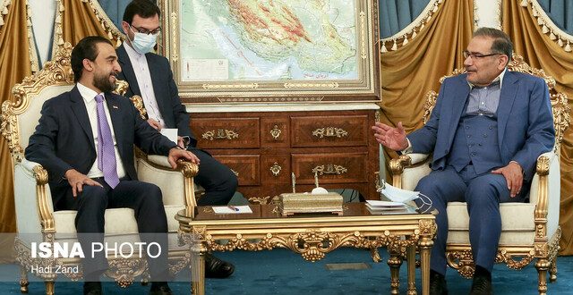 شمخانی در دیدار با رئیس پارلمان عراق: امنیت پایدار در عراق به نفع منطقه است/ به هرگونه اقدام علیه امنیت خود واکنش قاطع نشان می‌دهیم
